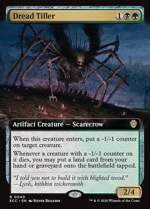Dread Tiller (Extended Art) - Commander: Lorwyn Eclipsed - R - 40