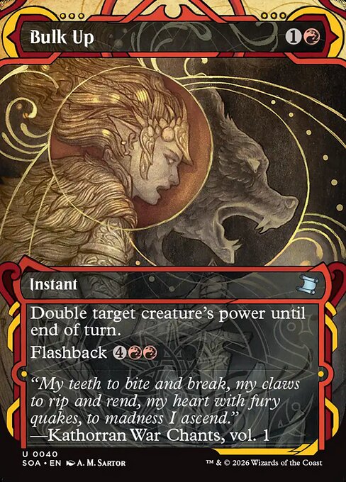Bulk Up (JP Alternate Art) (Silver Scroll Foil) - Secrets of Strixhaven: Mystical Archive - U - 170