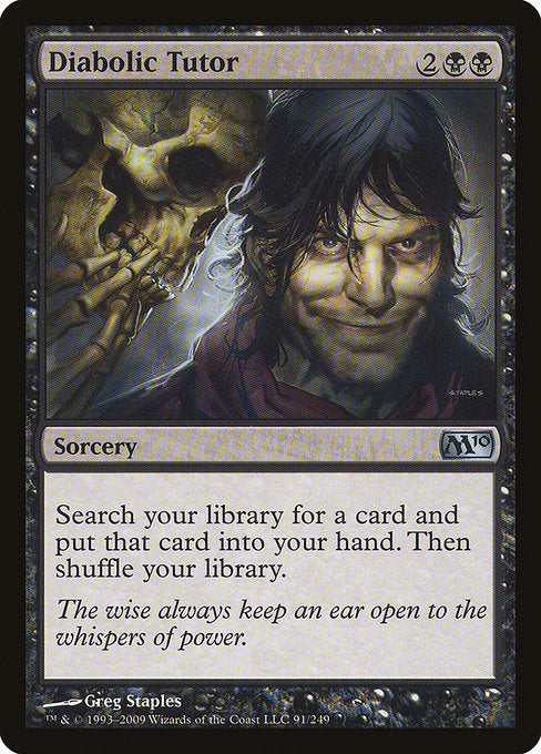 Diabolic Tutor - Magic 2010 (M10) - U - 91