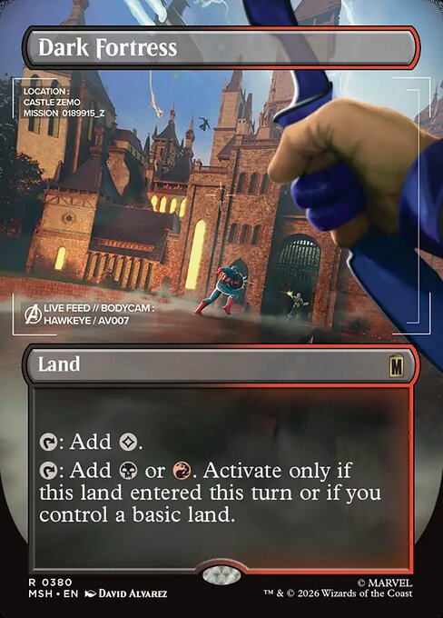 Dark Fortress (Borderless) - Marvel Super Heroes - R - 380