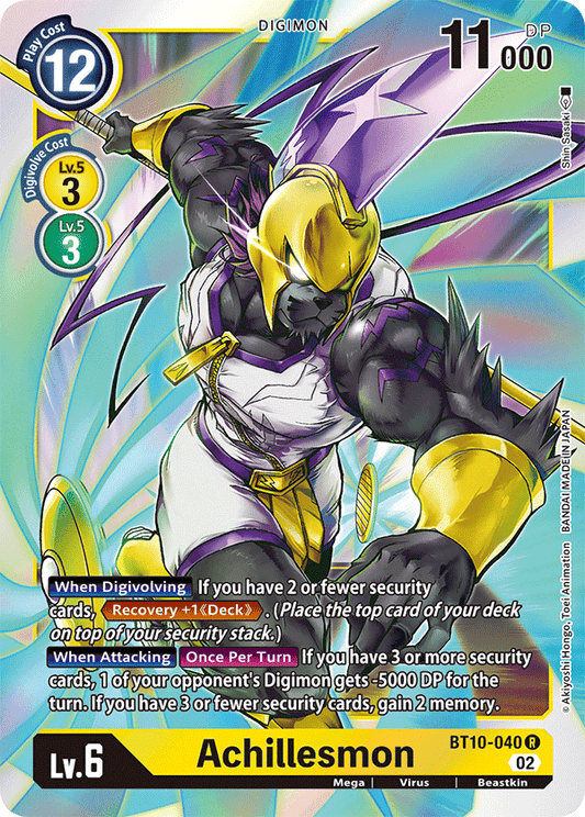 Achillesmon - Xros Encounter - Rare - BT10-040 R