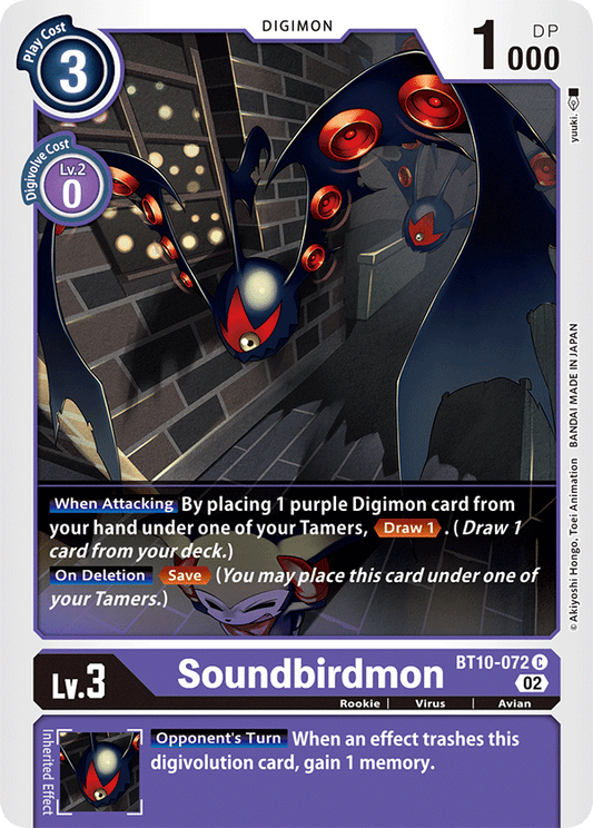 Soundbirdmon - Xros Encounter - Common - BT10-072 C
