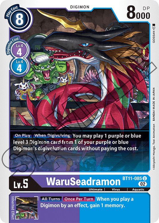 WaruSeadramon - Dimensional Phase - Uncommon - BT11-085 U