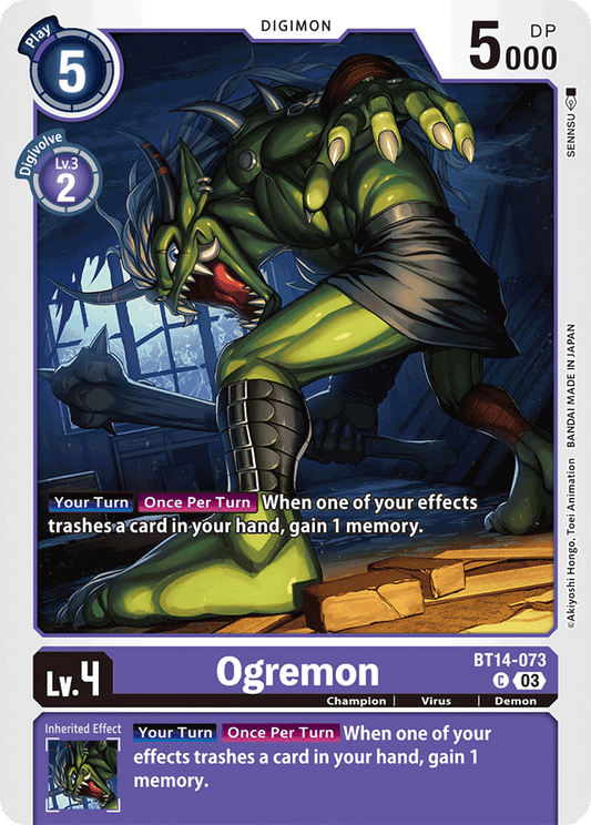 Ogremon - Blast Ace - Common - BT14-073 C
