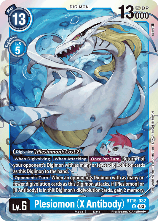 Plesiomon (X Antibody) - Exceed Apocalypse - Rare - BT15-032 R