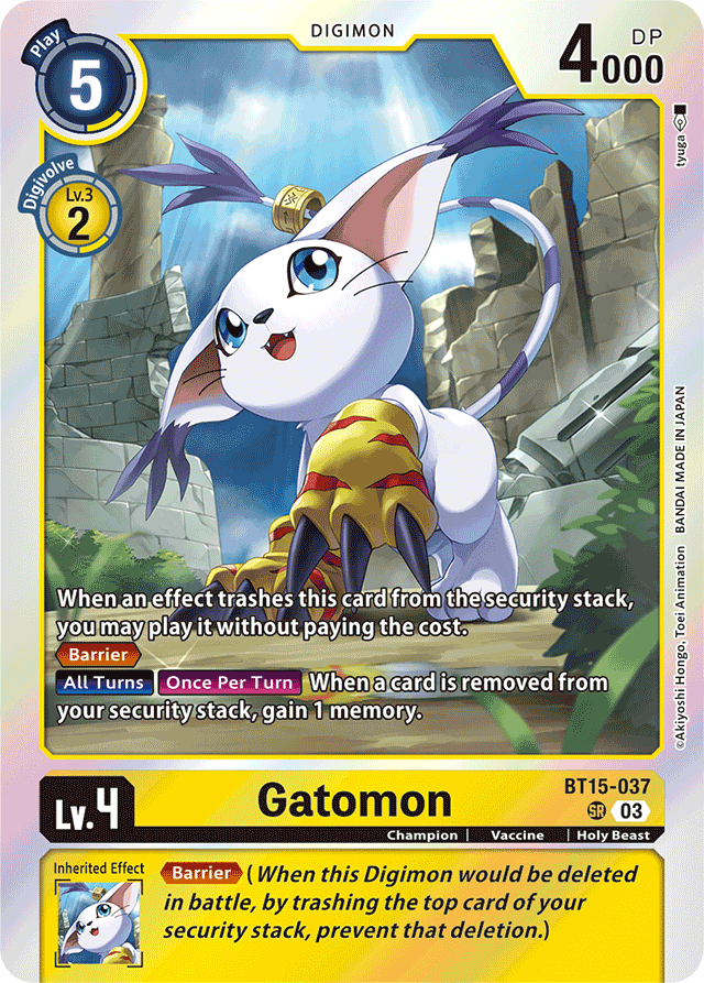 Gatomon - Exceed Apocalypse - Super Rare - BT15-037 SR