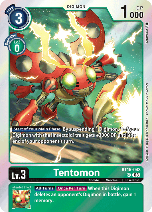 Tentomon - Exceed Apocalypse - Super Rare - BT15-043 SR