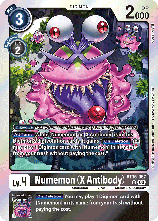 Numemon (X Antibody) - Exceed Apocalypse - Rare - BT15-057 R