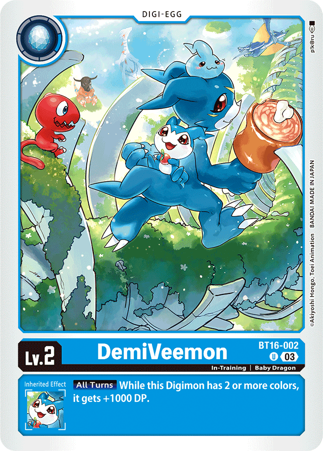 DemiVeemon - Beginning Observer - Uncommon - BT16-002 U