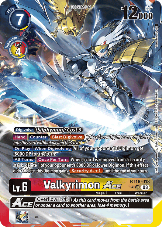 Valkyrimon ACE (Alternate Art) - Beginning Observer - Super Rare - BT16-013 SR