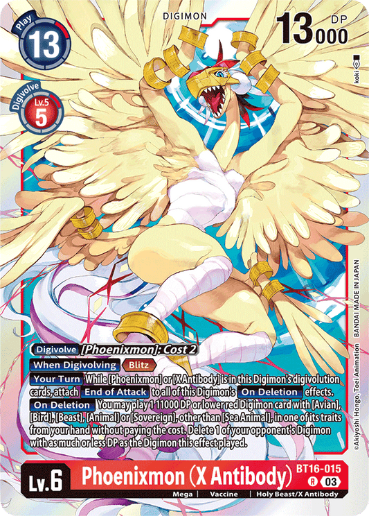 Phoenixmon (X Antibody) - Beginning Observer - Rare - BT16-015 R