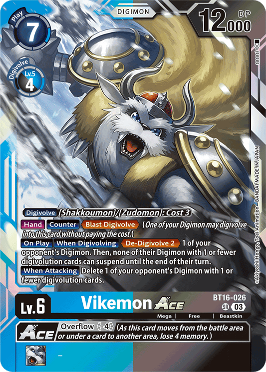 Vikemon ACE - Beginning Observer - Super Rare - BT16-026 SR