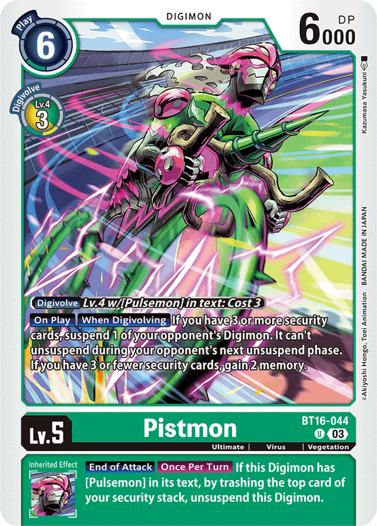 Pistmon - Beginning Observer - Uncommon - BT16-044 U
