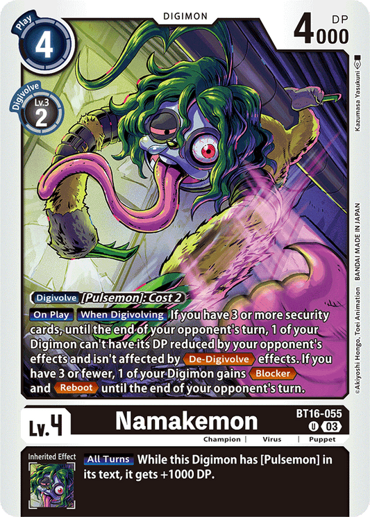 Namakemon - Beginning Observer - Uncommon - BT16-055 U