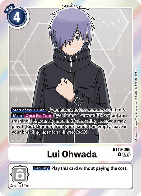Lui Ohwada - Beginning Observer - Rare - BT16-090 R