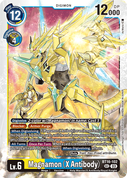 Magnamon (X Antibody) - Beginning Observer - Secret Rare - BT16-102 SEC