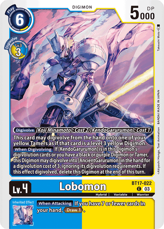 Lobomon - Secret Crisis - Common - BT17-022 C