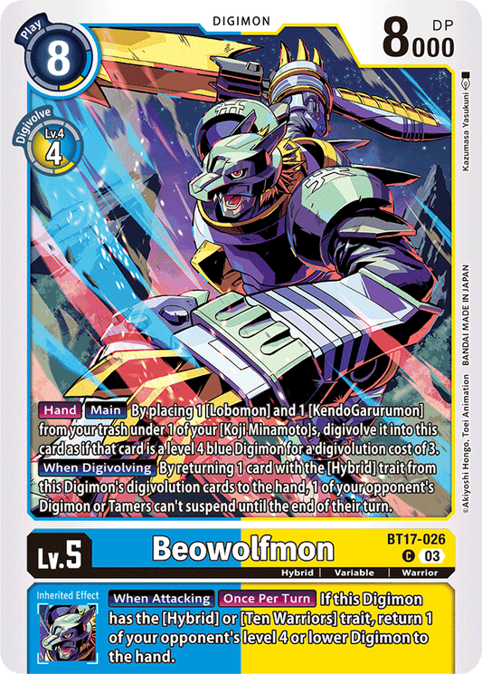 Beowolfmon - Secret Crisis - Common - BT17-026 C