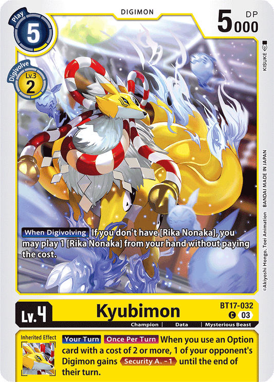 Kyubimon - Secret Crisis - Common - BT17-032 C