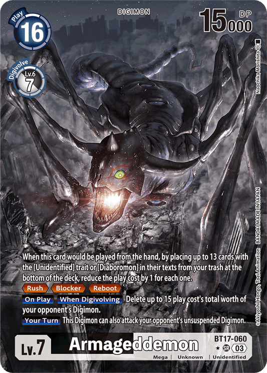 Armageddemon (Alternate Art) - Secret Crisis - Super Rare - BT17-060 SR