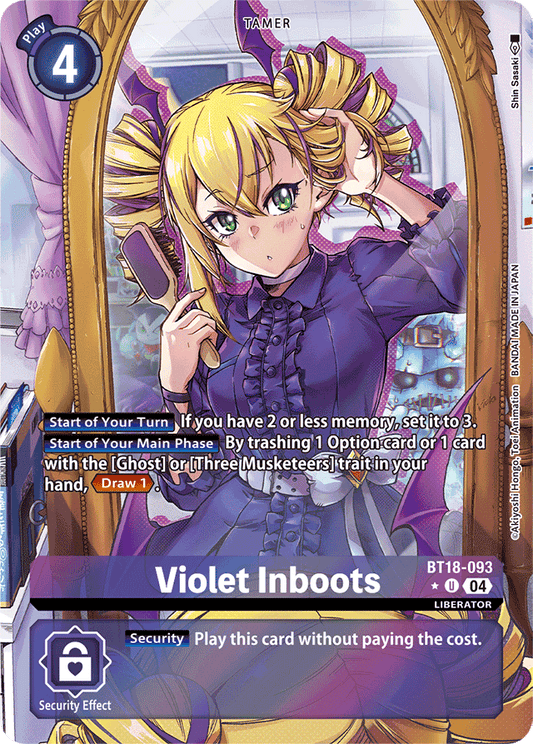 Violet Inboots - BT18-093 (Alternate Art) - Release Special Booster 2.0 - Uncommon - BT18-093 U