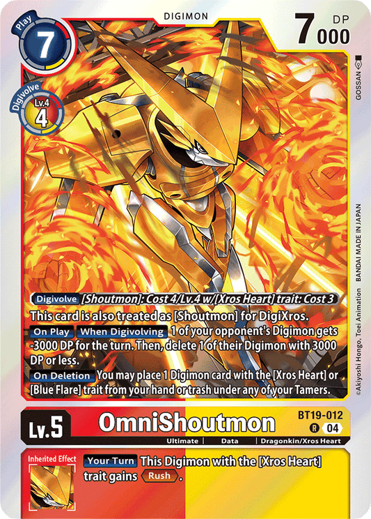 OmniShoutmon - Release Special Booster 2.5 - Rare - BT19-012 R
