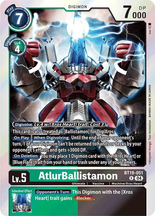 AtlurBallistamon - Release Special Booster 2.5 - Rare - BT19-051 R