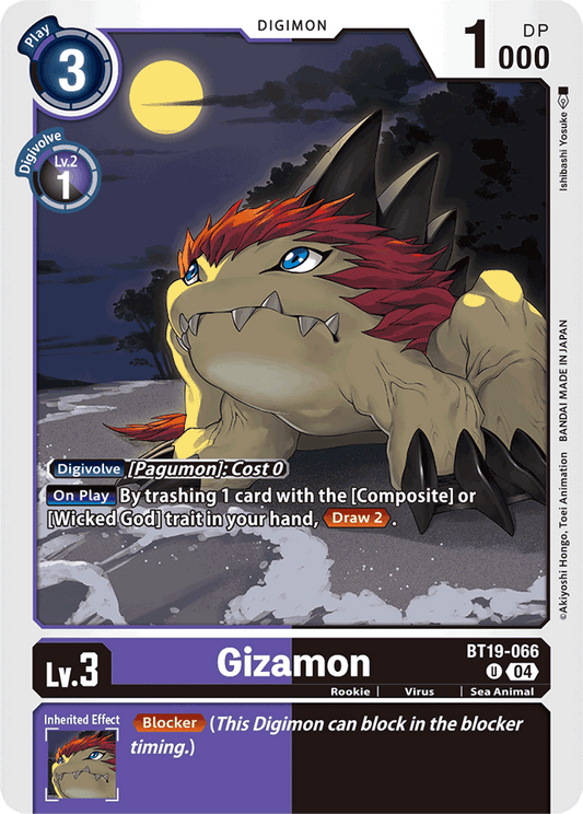 Gizamon - Release Special Booster 2.0 - Uncommon - BT19-066 U