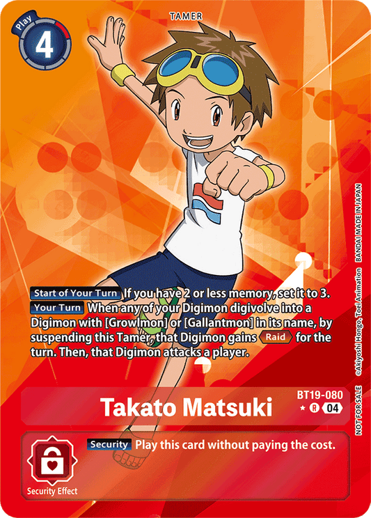 Takato Matsuki (Release Special Booster 2.5: Box Promotion Pack) - Release Special Booster 2.5 - Rare - BT19-080 R