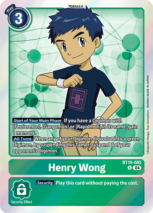 Henry Wong - Release Special Booster 2.5 - Rare - BT19-085 R