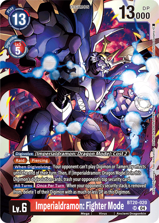 Imperialdramon: Fighter Mode - Release Special Booster 2.5 - Super Rare - BT20-020 SR