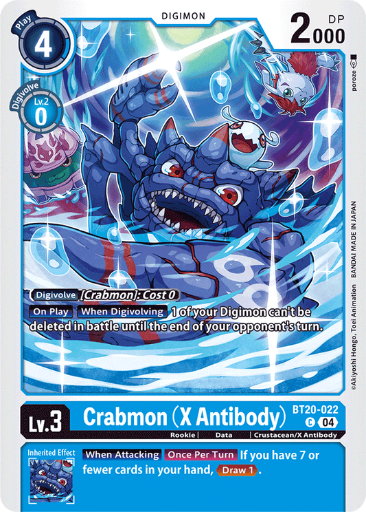 Crabmon (X Antibody) - Release Special Booster 2.5 - Common - BT20-022 C