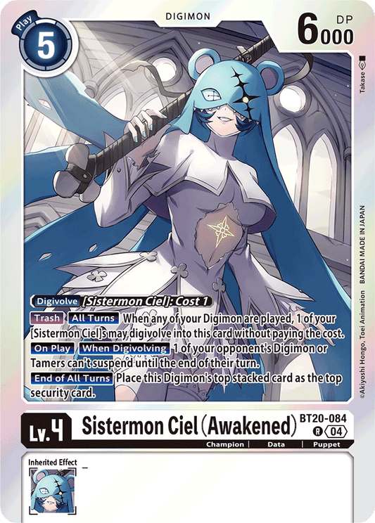 Sistermon Ciel (Awakened) - Release Special Booster 2.5 - Rare - BT20-084 R
