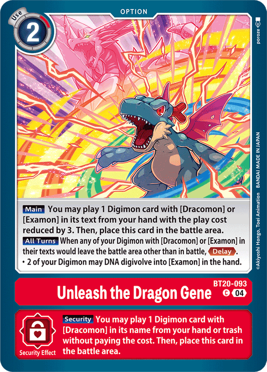 Unleash the Dragon Gene - Release Special Booster 2.5 - Common - BT20-093 C