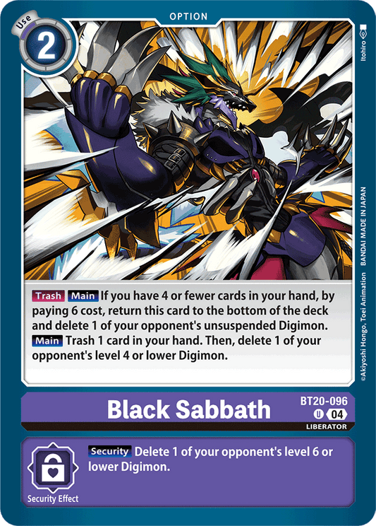 Black Sabbath - Release Special Booster 2.5 - Uncommon - BT20-096 U