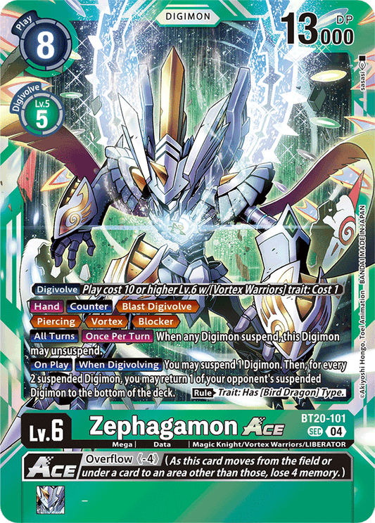 Zephagamon ACE - Release Special Booster 2.5 - Secret Rare - BT20-101 SEC