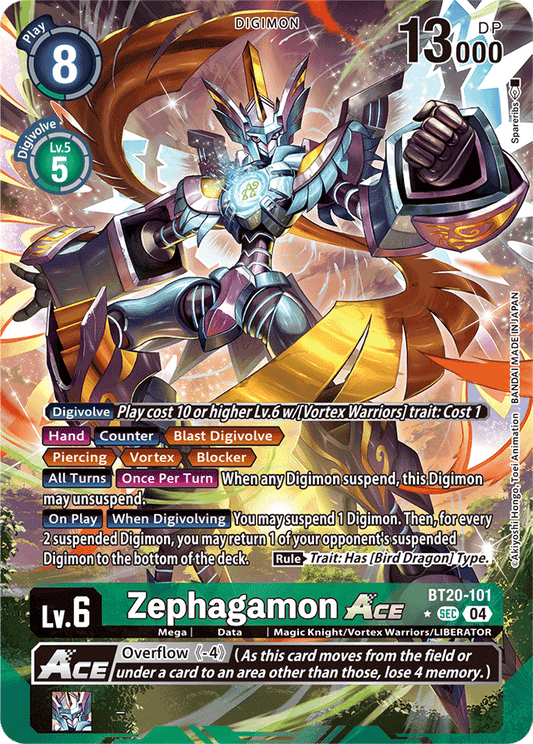 Zephagamon ACE (Alternate Art) - Release Special Booster 2.5 - Secret Rare - BT20-101 SEC