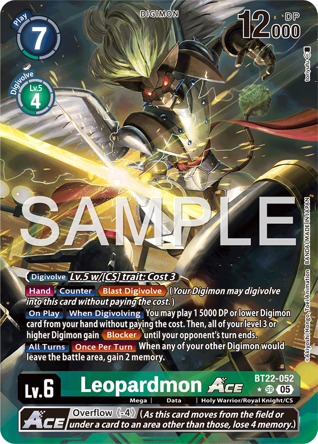 Leopardmon ACE (Alternate Art) - Cyber Eden - Super Rare - BT22-052 SR