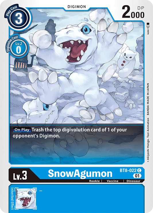 SnowAgumon - New Awakening - Common - BT8-022 C