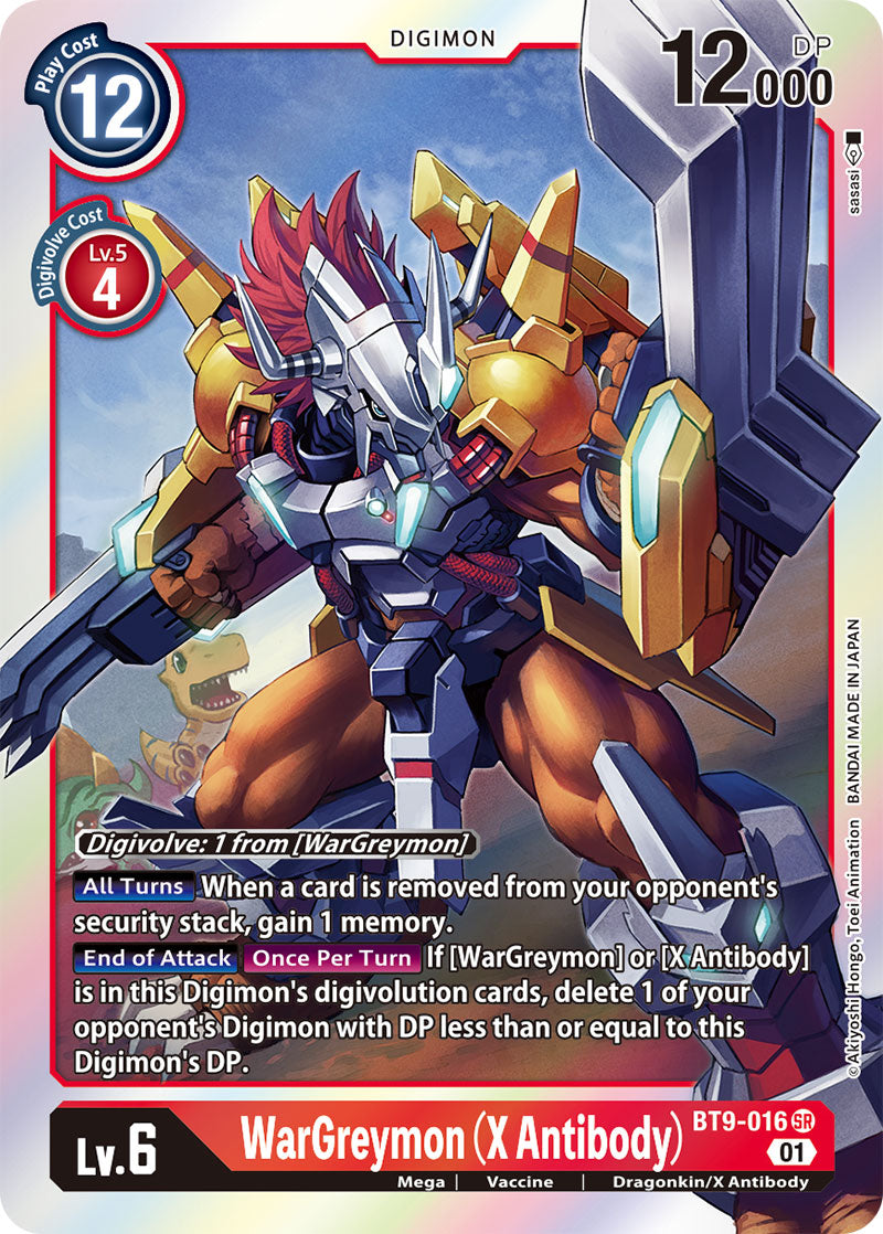 WarGreymon (X Antibody) - X Record - Super Rare - BT9-016 SR
