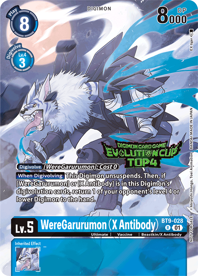 WereGarurumon (X Antibody) (2024 Evolution Cup Top 4) - X Record - Promo - BT9-028 R