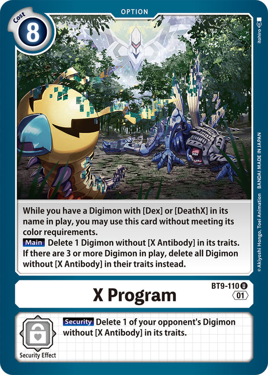 X Program - X Record - Uncommon - BT9-110 U