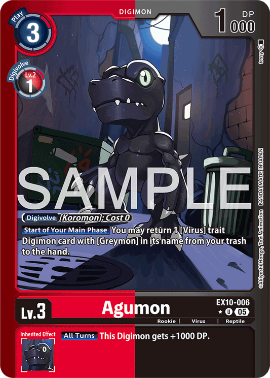 Agumon (Limited Foil) - Sinister Order - Uncommon - EX10-006 U