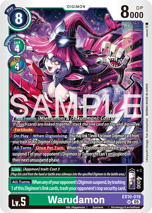 Warudamon - Sinister Order - Super Rare - EX10-019 SR