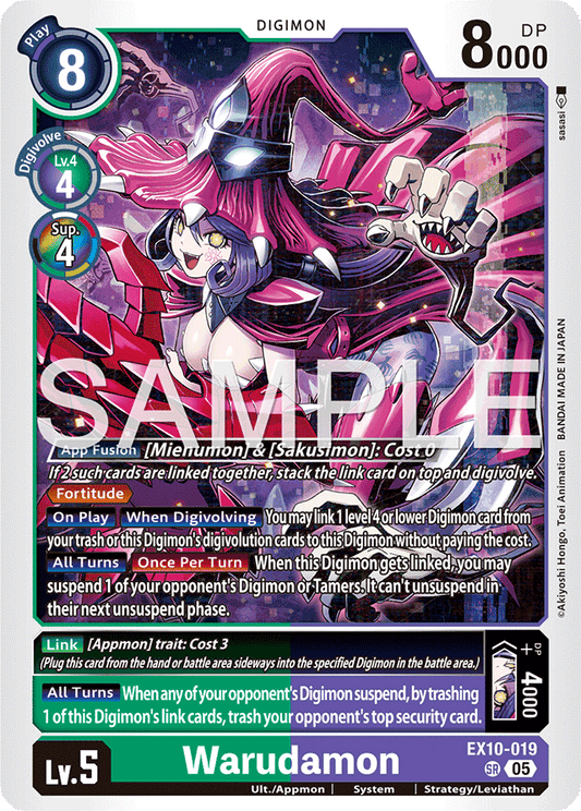 Warudamon - Sinister Order - Super Rare - EX10-019 SR