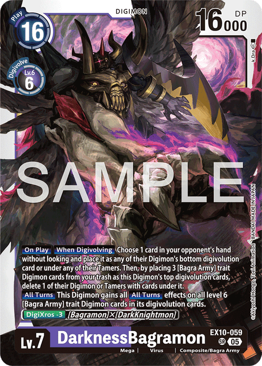 DarknessBagramon - Sinister Order - Super Rare - EX10-059 SR