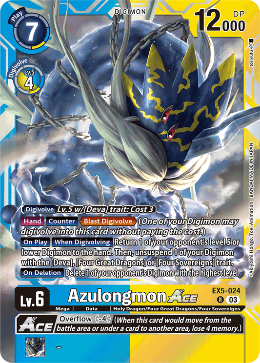 Azulongmon ACE - Animal Colosseum - Rare - EX5-024 R