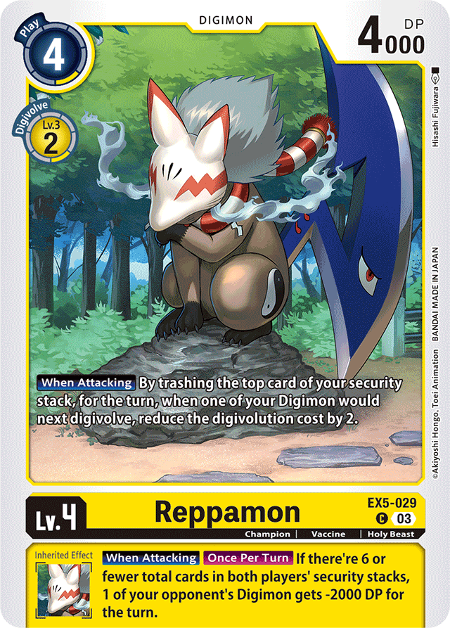 Reppamon - Animal Colosseum - Common - EX5-029 C