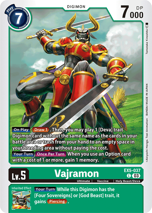 Vajramon - Animal Colosseum - Common - EX5-037 C