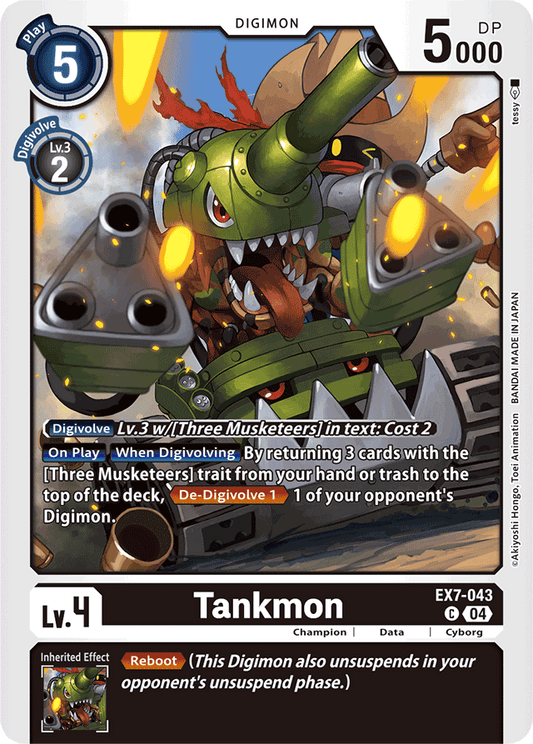 Tankmon - Digimon LIBERATOR - Common - EX7-043 C